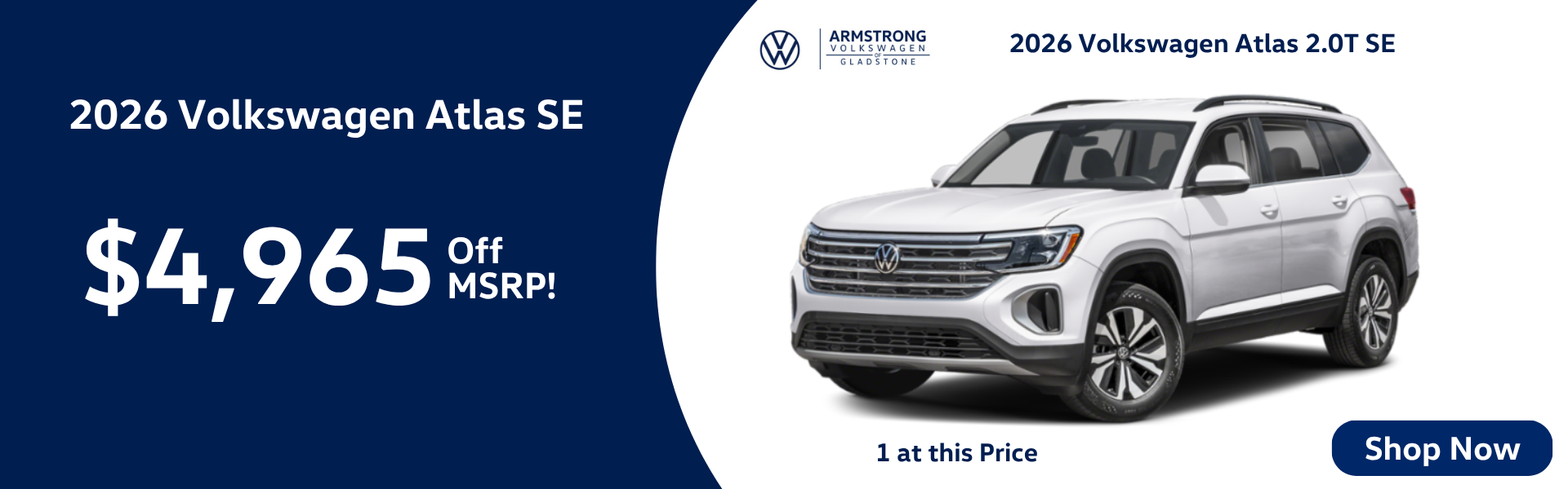 2026 VW Atlas Offer