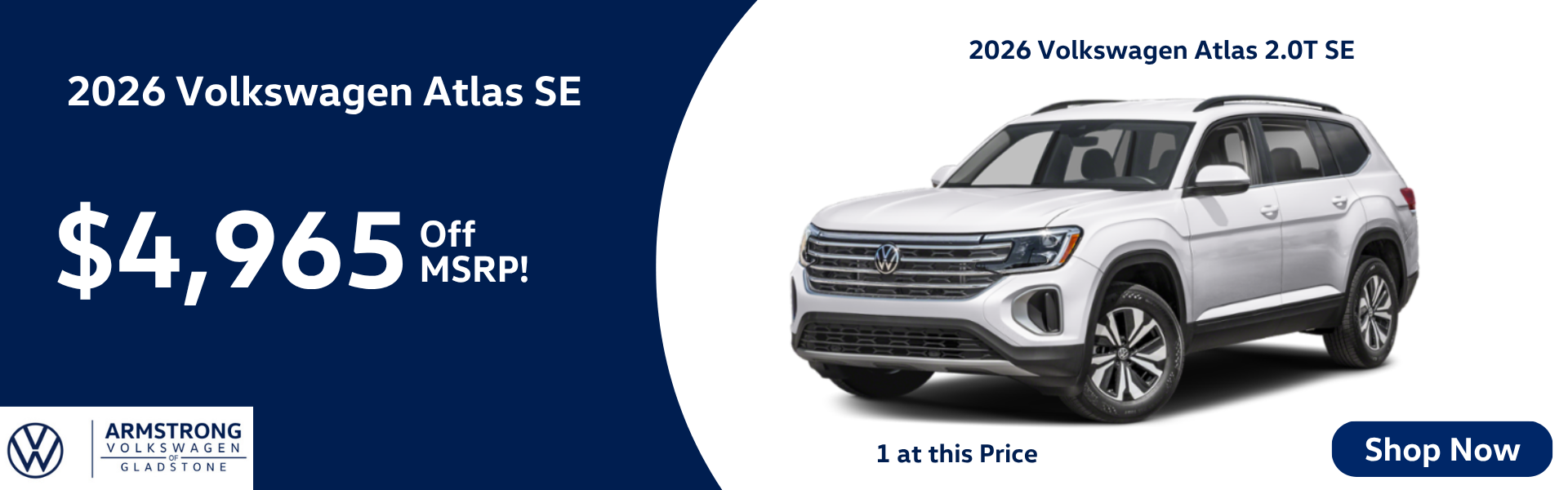 2026 VW Atlas Offer